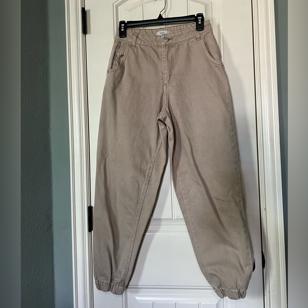 Forever 21 Khaki Denim Pants 25